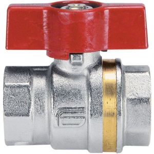 Robinet boisseau sphérique laiton FF batiment manette 15x21