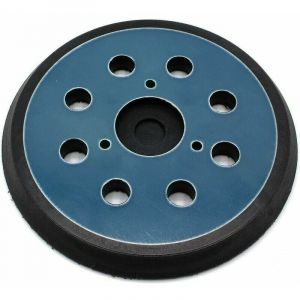 Coffret de forets pour perceuse Patin de pon&ccedil;age adh&eacute;sif 123 mm - 8 trous - pour ponceuse orbitale al&eacute;atoire Makita Bo5021, Bo5041, Bbo180, Dbo180,