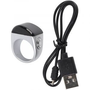 TONYSA Compteur d'anneau intelligent &eacute;lectronique IP67 &eacute;tanche &agrave; l'eau affichage num&eacute;rique doigt rechargeable 18mm