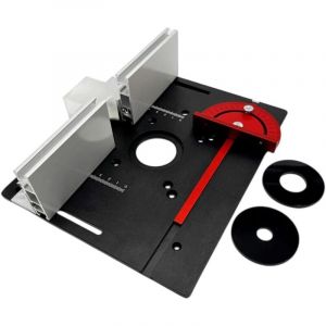 Rosvola - Kit 3 Inserts Table Fraisage, Table Fraisage Défonceuse Alliage D'Aluminium Flip-Board Machine Découpe Gravure Outil Auxiliaire Gabarit