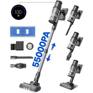 Proscenic - Aspirateur balai sans fil P11 mopping 55 KPA/550w - longue autonomie 60min - réservoir d'eau 340ml - trois vitesses
