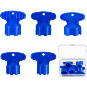 Roleader - 5 Outils de Clé Aérateurs de Robinet Cache, Clés Cache-clé Aérateur Mousseur de Robinet, Aérateur Économiseurs d'Eau pour Evier de