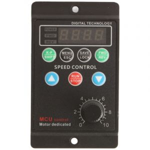 Jeffergarden Convertisseur de fr&eacute;quence, Variateur de fr&eacute;quence Inverseur Transformateur Monophas&eacute; 220V &agrave; Triphas&eacute; Mini VFD 220V pour Moteur 220V AC