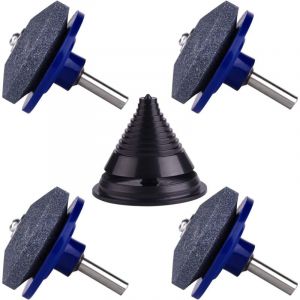 Packs Affuteur Lame Tondeuse Gazon ,Accessoires pour Tondeuses avec 1 Pcs Kit D'équilibrage de Lame ,Outils D'affûtage pour Lame Tondeuse - Ymyny