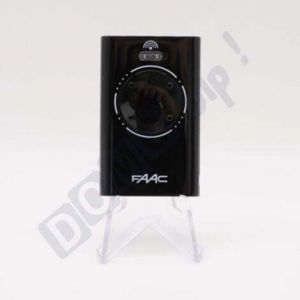 FAAC XT4 868 MHz Noir (r&eacute;f. 7870101) - T&eacute;l&eacute;commande 4 Boutons pour portails et porte de garage - Fr&eacute;quence 868,35 MHz - T&eacute;l&eacute;commande S&eacute;curis&eacute;e &agrave; Code