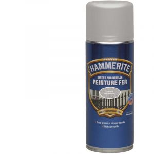 Hammerite - Peinture Fer aérosol Direct sur Rouille - Martelé Gris Ardoise - 400 ml Gris Ardoise