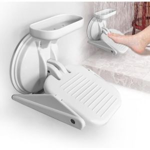 Parkside - Repose Pieds Douche,Salle de Bains Repose-Pieds avec Ventouse Puissante,Antidérapante Repose Pied pour Rasage,pour l'utilisation à la