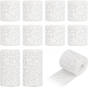 10 Rouleaux Bande de Platre pour Moulage, 5/10cm270cm Bandes Pl&acirc;tr&eacute;es en Tissu, pour Bricolage et Mod&eacute;lisme