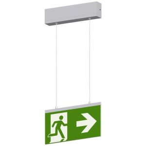 Mexcel M19002 Eclairage LED dissue de secours montage apparent au plafond droite, gauche, haut, en bas
