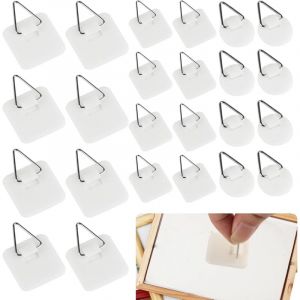 45 Pcs Crochet Adhesif Mural, Accroche Tableau Adhesif, Attache Cadre Adh&eacute;sif, Accroche Tableau Mural Invisibles sans Percer Crochet Autocollant pour