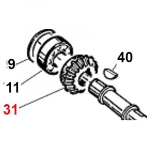 Pignon conique Z16 renforcé ORIGINAL GIANNI FERRARI 01.40.00.0133