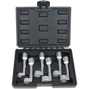 12PT 1/2' Dr L-Type &agrave; extr&eacute;mit&eacute; ouverte pour injecteur de carburant diesel Jeu de cl&eacute;s &agrave; douille 12, 14, 16, 17, 18, 19 mm (6 pi&egrave;ces)