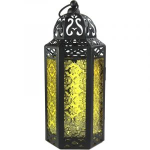 Lanterne &agrave; Bougie Marocaine, bougeoir d&eacute;coratif pour Table ou &agrave; Suspendre, d&eacute;corations du Ramadan, d&eacute;coration int&eacute;rieure, Patio ou Porche ext&eacute;rieur,