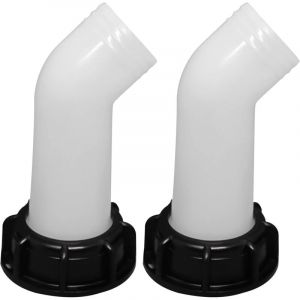 2 bouchons à vis Raccords de robinetterie pour réservoir IBC 1000L Tube d'extension Adaptateur de robinetterie pour réservoir IBC Raccords de