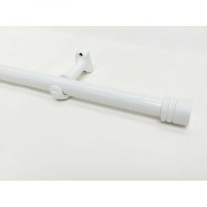 Tringle à Rideaux en Bois, ø 28 mm, Kit Tringle à Rideaux Complet Avec Embouts et Supports, Longueur et Couleurs au Choix - Longueur 1.20 m - Embout