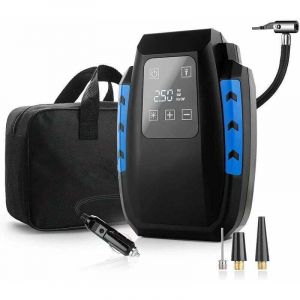 Compresseur d&rsquo;Air Portatif 12V, Compresseur Voiture d'air Digital Portable 12V 120W Auto Gonfleur Pneus, Electrique Compresseur Air Num&eacute;rique avec