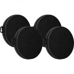 4x Filtres &agrave; charbon actif compatible avec Proline KM11C, KM11A hotte aspirante - 21 cm - Vhbw