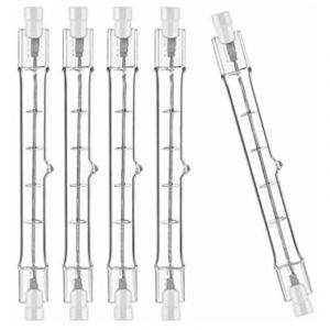 Dimmable R7S 118mm 300W Ampoule Halog&egrave;ne Crayon AC220-240V J118 Projecteur Halog&egrave;ne Lin&eacute;aire pour l&rsquo;&eacute;clairage de paysage, s&eacute;curit&eacute;, lampadaire (Lot