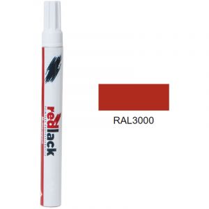 Peinture feutre retouche Rouge feu ral 3000 Brillant multisupport Redlack