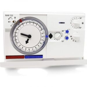 Theben - 7220030 ramses 722 i Thermostat programmable analogique i Version réseau i programme journalier ou hebdomadaire