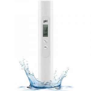NOLUXA Testeur PH Mètre Électronique, Plage de Mesure de 0 à 14 pH, Testeur pH Piscine de Haute Précision, pH Metre pour Piscine, Aquarium, Eau