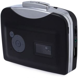 Debuns - usb Tape Signal Converter Tape to MP3 Cassette player Walkman Stereo Straight to usb Stick, Black-,de