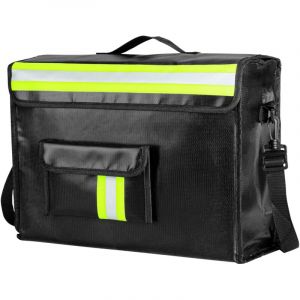 Porte-Documents Anti Feu - (44 x 22 x 14 cm) Pochette Ignifuge et Etanche - Documents A4 et Objets de Valeur - Cahier Trieur - Organisateur et