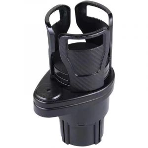 Porte-Gobelet de Voiture 2 en 1,Porte Boisson,Support R&eacute;glable pour Voiture,Rotation &agrave; 360 degr&eacute;s,Porte gobelet voiture pour la plupart des voitures
