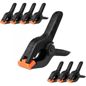Pinces &agrave; Ressort,8 Pcs Clips &Agrave; Ressort En Nylon Robustes Photographie Support de Toile de Fond Pinces Clips Universels Clips &Agrave; Ressort En Nylon
