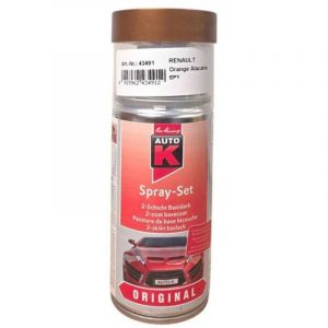 Bombe de peinture pour carrosserie - Renault - EPY Orange atacama - 150 ml - Auto K