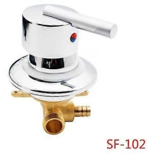 Mitigeur pour cabine de douche, mitigeur de douche en laiton, sortie chrom&eacute;e, inverseur.