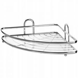 Étagère de douche d'angle pour salle de bain Blanca chromée
