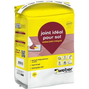 Mortier pour joints de carrelage weber joint integral - Sac de 25 Kg - beige pierre E03