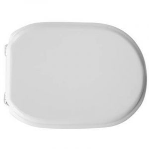 DianHydro sie'ge de toilette pour remplacement de sie'ge de toilette en bois blanc Hidra Memory