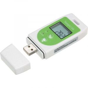 Thermomètre Enregistreur de Données USB - Enregistrement de Température Réutilisable (32 000 Données), Vert,de