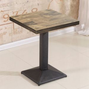 Wyctin - Hofuton Table Carrée avec Pied Central pour Cuisine Ou Salle à Manger 606075cm Style 1