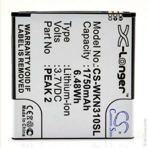 Batterie t&eacute;l&eacute;phone, smartphone, gsm pour Wiko 3.7V 1750mAh - peak 2CINK peax 2 - NX