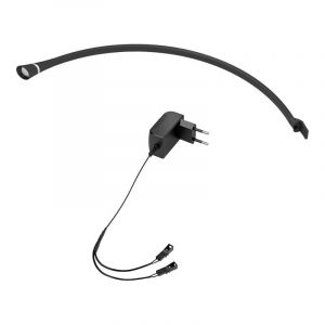 Spot led sur tige - Angle d'&eacute;clairage : 70&deg; - Couleur de la lumi&egrave;re : Blanc chaud - D&eacute;cor : Noir mat - Indice de protection : ip 20 - Indice de rendu