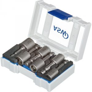 ASW - Boite avec embouts et magnétique 1/4' - 6 pièces