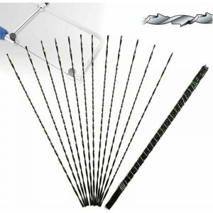 12 pi&egrave;ces Lames de Scie &agrave; Chantourner avec Dents en Spirale pour Scie de Coupe en Bois M&eacute;tal (2),de