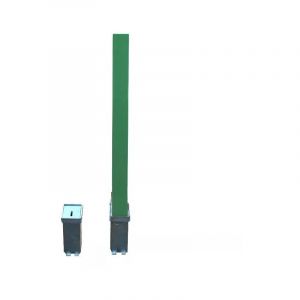 Ultra Secure - Kit poteau amovible 100P-G vert (s'entrouvrant) haute r&eacute;sistance avec 2 bases enterr&eacute;es