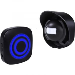 Alarme D&eacute;tecteur de Mouvement Exterieur sans Fil, Sonnette Alarme d'entr&eacute;e capteur de Mouvement PIR et 1 r&eacute;cepteur enfichable 38 sonneries