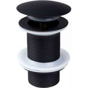 Bonde de Lavabo Noire sans Trop-Plein Bonde Pop-Up Universelle pour Vasque Poser couleurs multiples Largeight