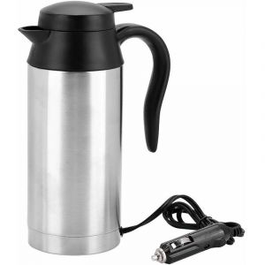 Bouilloire É,lectrique Voiture 24V Env.750ml Tasse Chauffante avec l'Allume-Cigare Bouteille Tasse à, Café, Mugs Camion Distributeur d'Eau Chaude