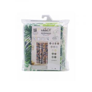 Rideau marseillais imprimé 200g/m2 Lavande (225 x 140 cm)