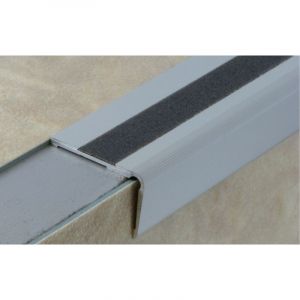 Nez de marche 1T 55x32mm adh&eacute;sif butyle L 3m - DINAC - 603110