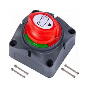 Coupe Circuit de Batterie 12V - 48V Interrupteur Isolateur de Batterie, Interrupteur de D&eacute;connexion de Batterie &eacute;tanche 275A Commutateur d'Isolateur