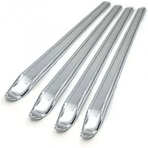 4 Pièces Démonte Pneu Manuel, 30cm Demonte Rneu Moto/Voiture en Acier Au Manganèse,Outils de Réparation Levier Demonte Pneu Vélo Voiture Moto (Argent)