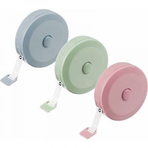 Ruban &agrave; mesurer 3 pi&egrave;ces 200 cm / 79 Pouces M&egrave;tre Ruban &agrave; Mesurer de Tailleur R&eacute;tractable Sewing Ruban &agrave; Mesurer pour Mesurer la Longueur, la