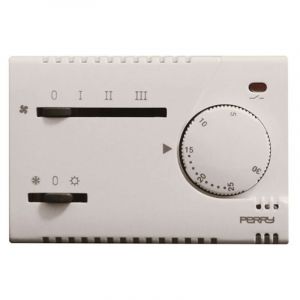 Thermostat encastré Perry blanc pour série civile 230V 1TITEF365/MC